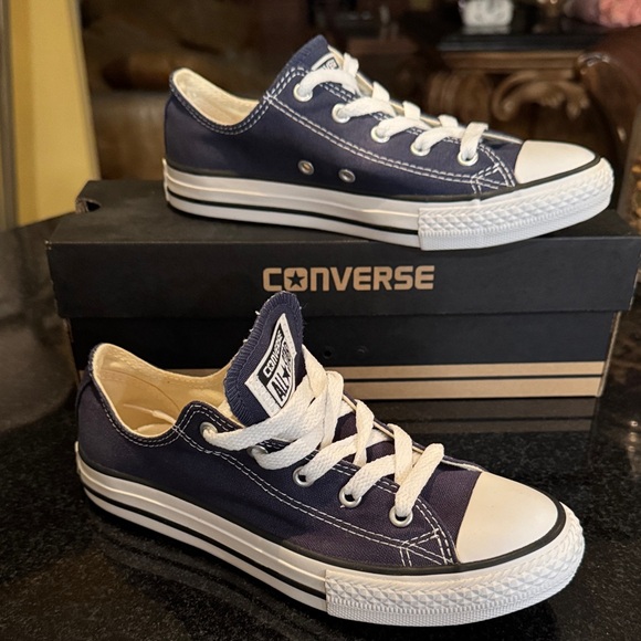 Converse Dark Blue Canvas Sneakers Y3, W6 - Picture 2 of 12
